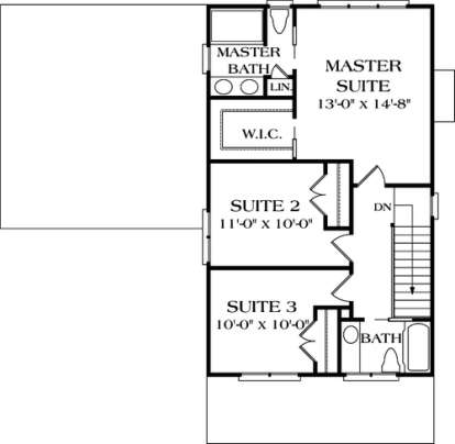 Floorplan 2 for House Plan #3323-00031