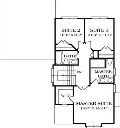 Floorplan 2 for House Plan #3323-00035