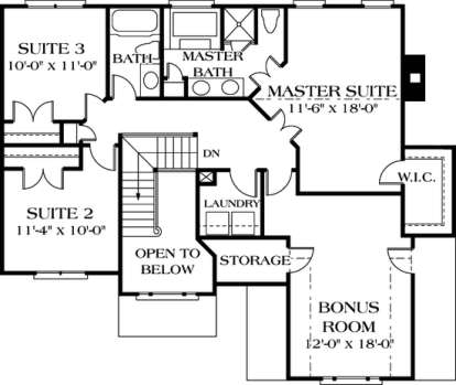 Floorplan 2 for House Plan #3323-00036