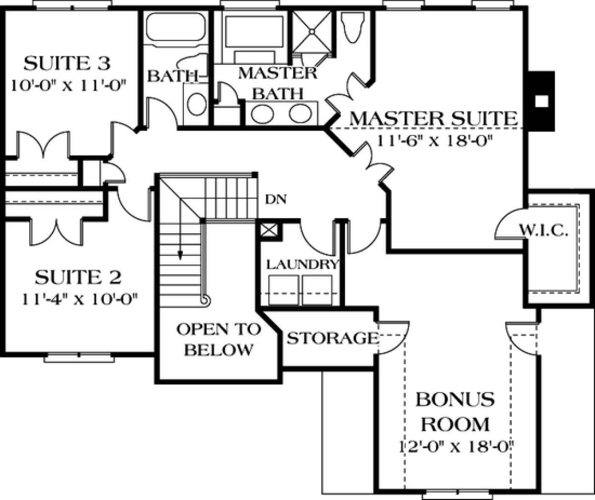 Floorplan 2 for House Plan #3323-00037