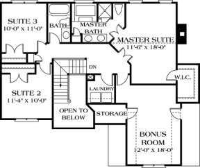 Floorplan 2 for House Plan #3323-00037