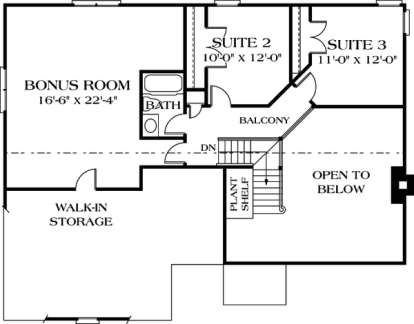 Floorplan 2 for House Plan #3323-00039