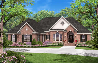 European House Plan #041-00018 Elevation Photo