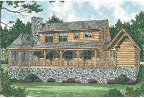 Mountain House Plan #3323-00044 Elevation Photo