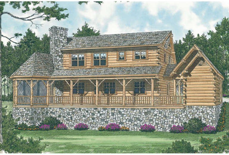 Mountain House Plan #3323-00044 Elevation Photo