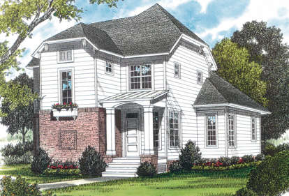 Cottage House Plan #3323-00047 Elevation Photo