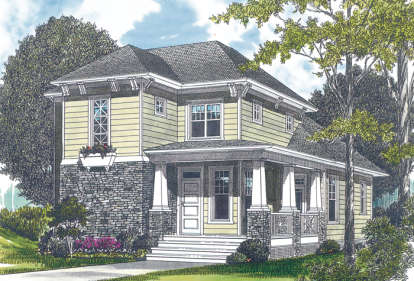 Cottage House Plan #3323-00048 Elevation Photo