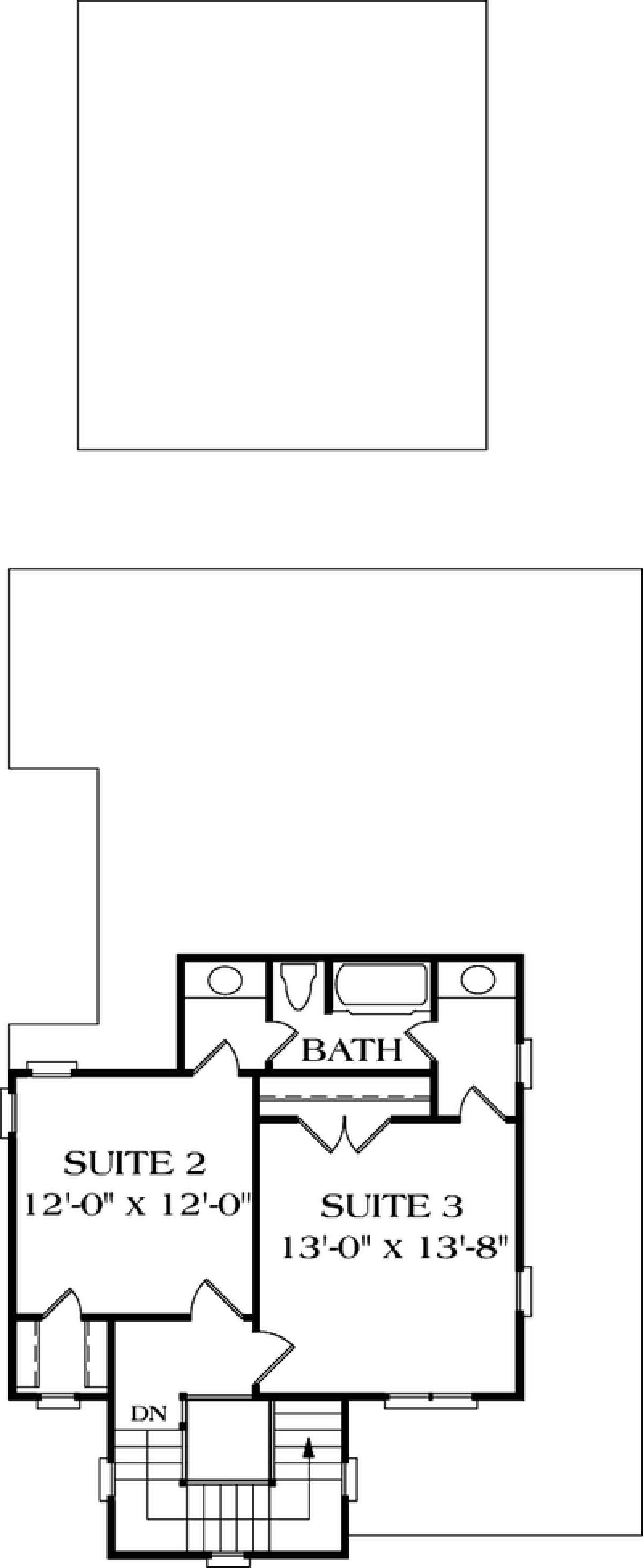 Floorplan 2 for House Plan #3323-00048