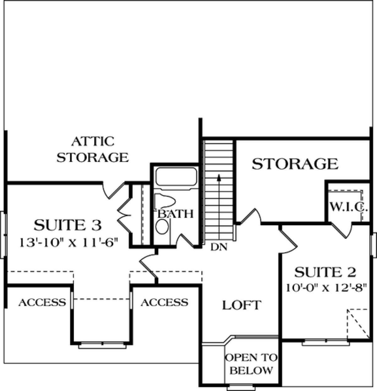 Floorplan 2 for House Plan #3323-00049