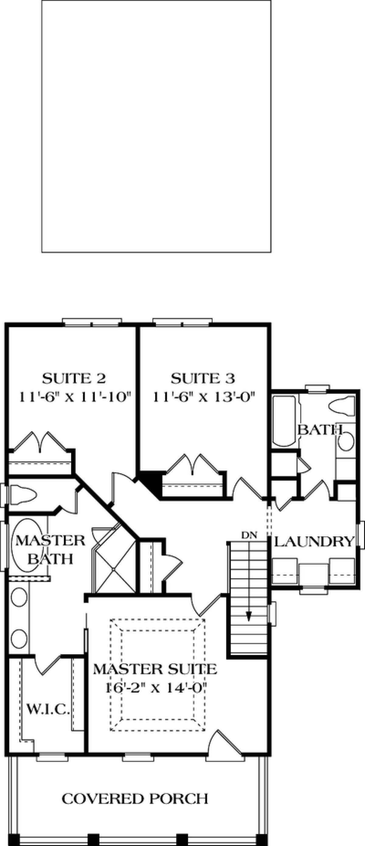 Floorplan 2 for House Plan #3323-00055