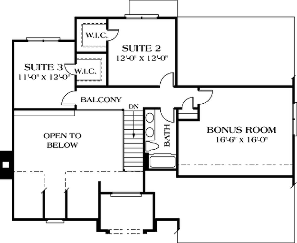 Floorplan 2 for House Plan #3323-00058
