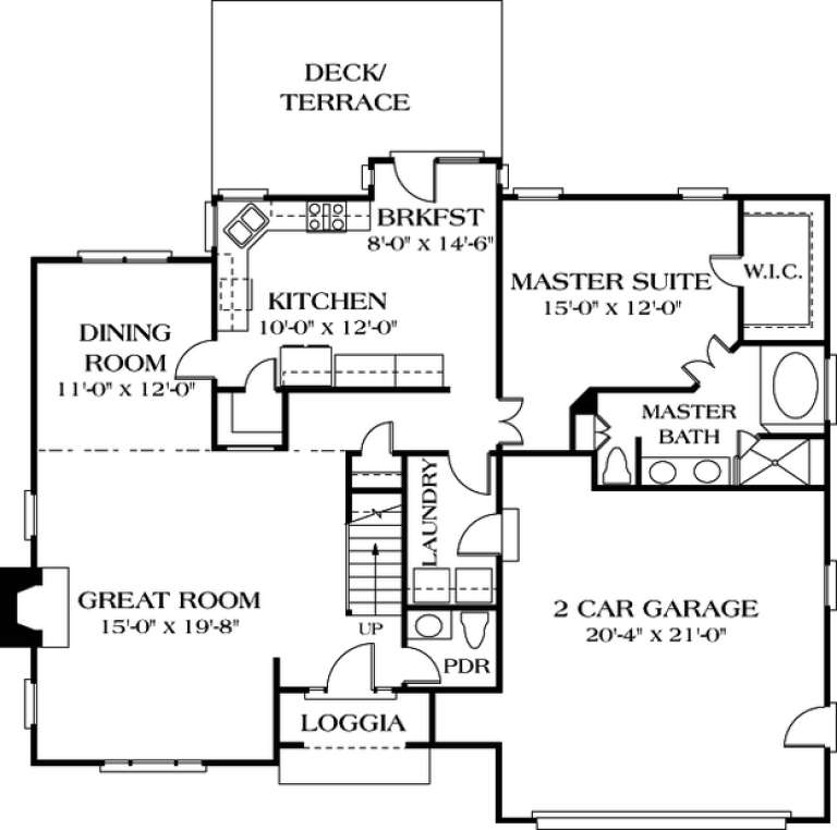 House Plan House Plan #12528 Drawing 1