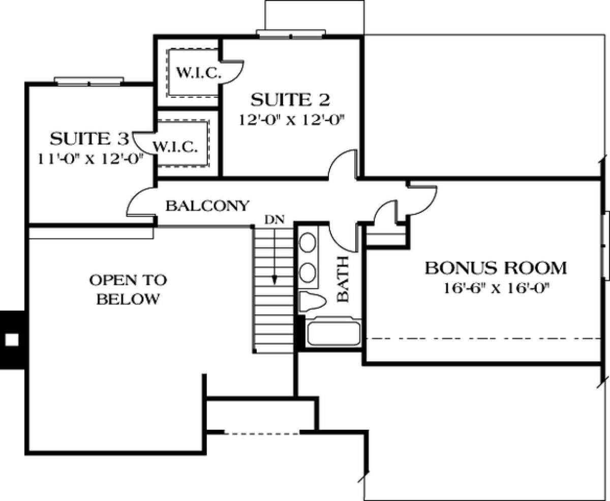 Floorplan 2 for House Plan #3323-00059