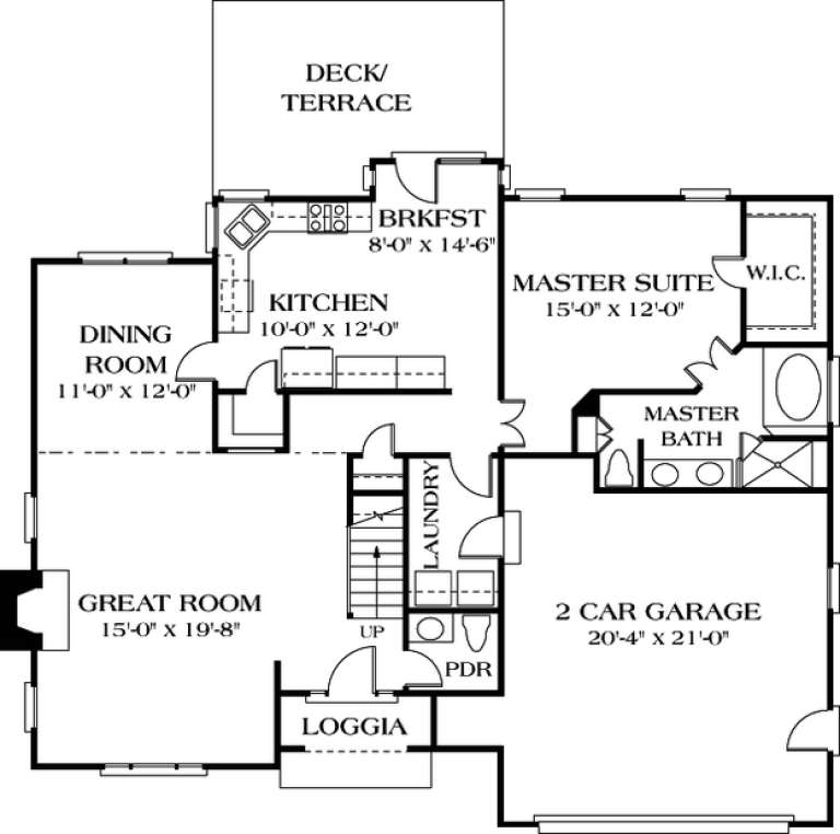 House Plan House Plan #12529 Drawing 1