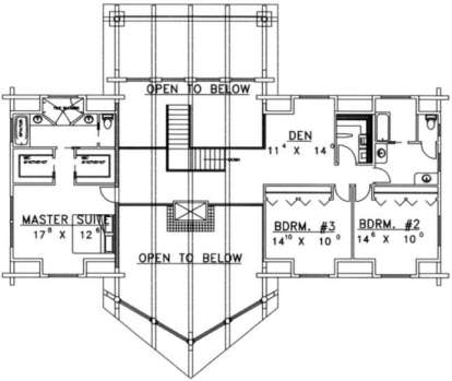 Second Floor for House Plan #039-00029
