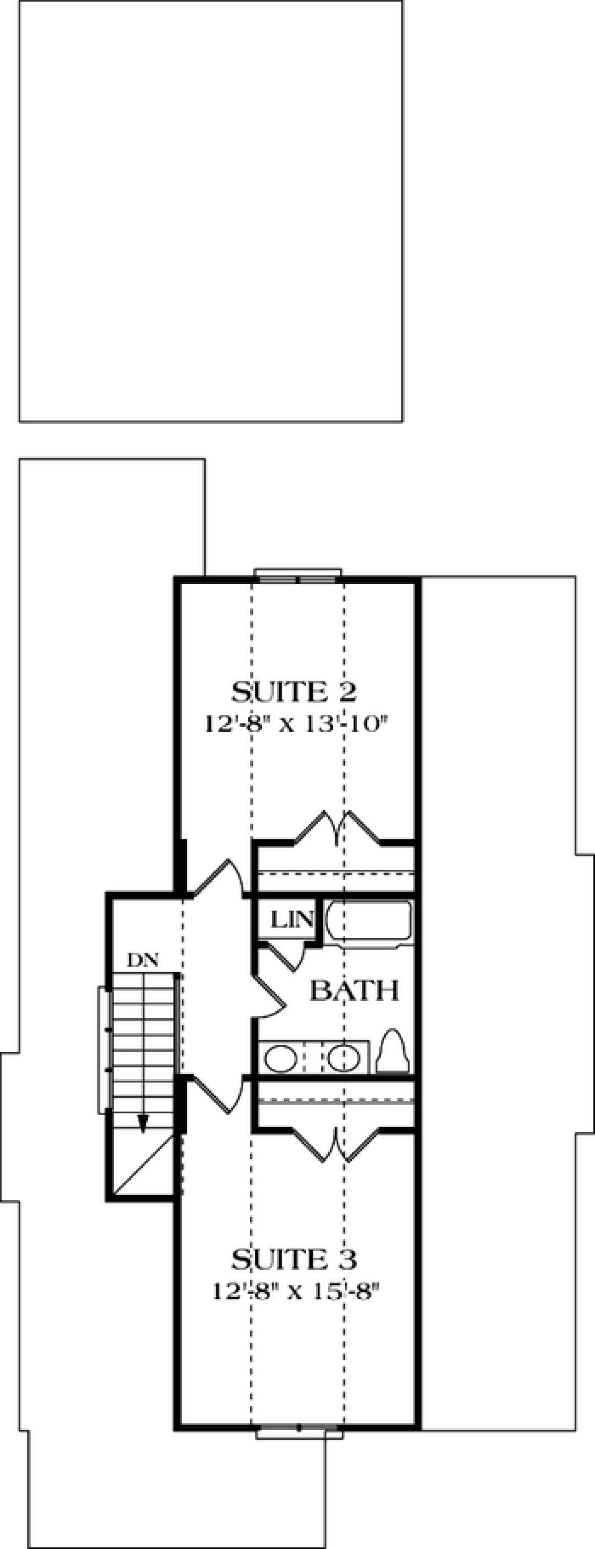 Floorplan 2 for House Plan #3323-00074