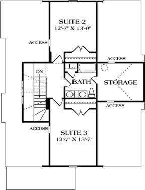Floorplan 2 for House Plan #3323-00075