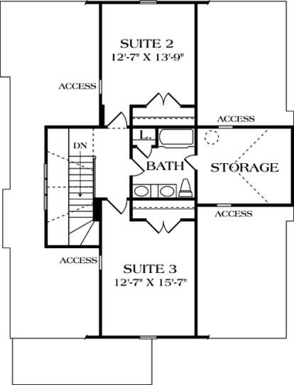 Floorplan 2 for House Plan #3323-00075