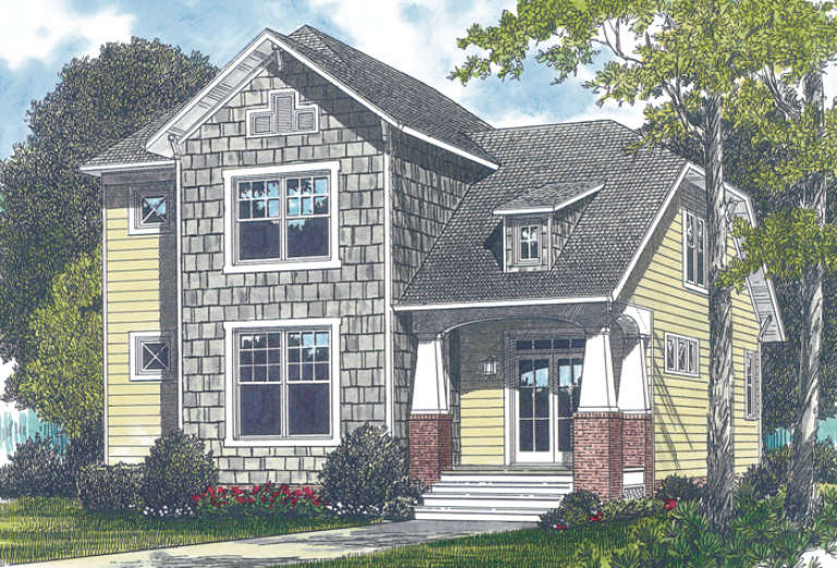 Craftsman House Plan #3323-00076 Elevation Photo