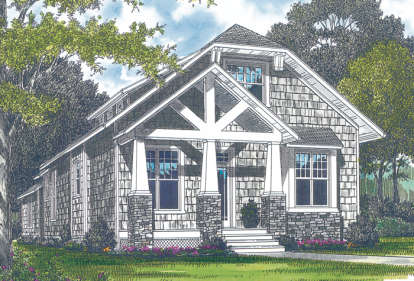 Cottage House Plan #3323-00077 Elevation Photo