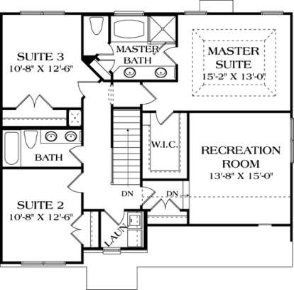 Floorplan 2 for House Plan #3323-00078
