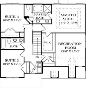 Floorplan 2 for House Plan #3323-00080