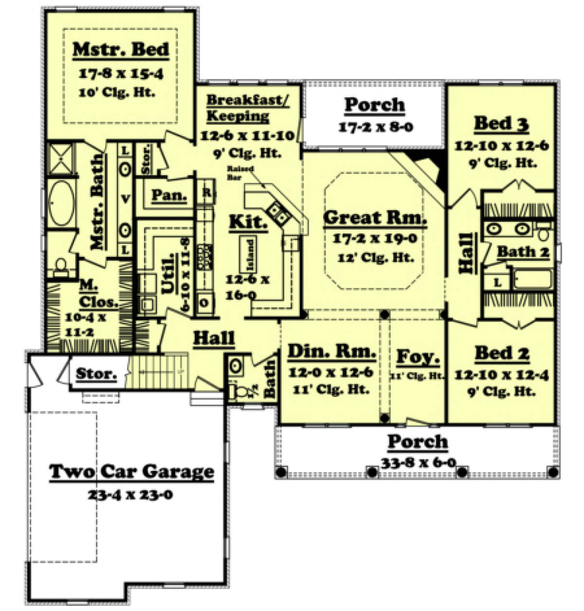 Main Floor for House Plan #041-00019