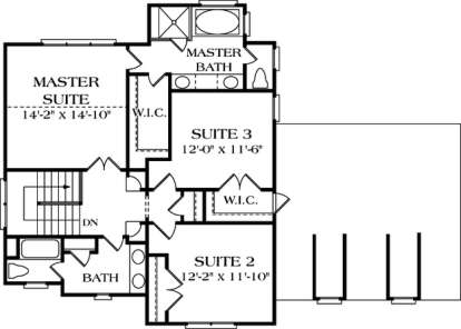 Floorplan 2 for House Plan #3323-00081