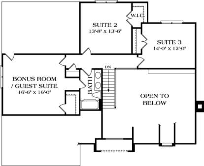 Floorplan 2 for House Plan #3323-00084