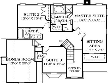 Floorplan 2 for House Plan #3323-00090