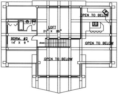 Second Floor for House Plan #039-00030