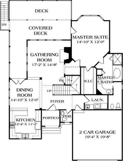 Floorplan 2 for House Plan #3323-00095