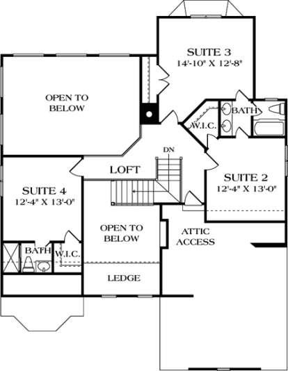 Floorplan 2 for House Plan #3323-00096