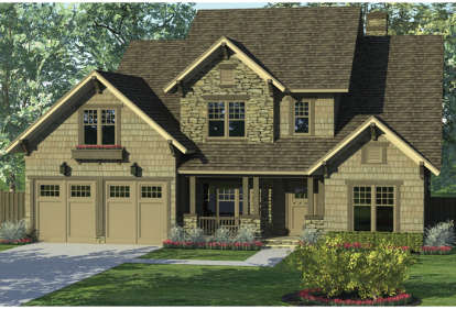 3 Bed, 2 Bath, 2284 Square Foot House Plan - #3323-00097