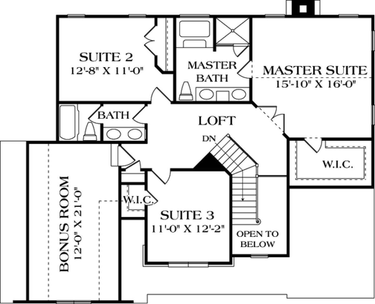 Floorplan 2 for House Plan #3323-00097