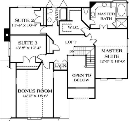 Floorplan 2 for House Plan #3323-00101