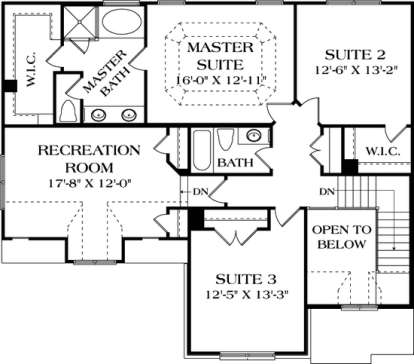 Floorplan 2 for House Plan #3323-00108