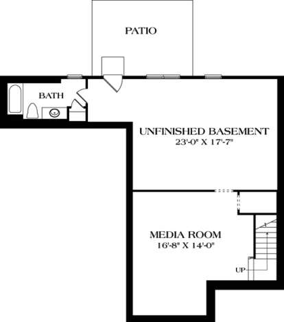 Floorplan 1 for House Plan #3323-00109