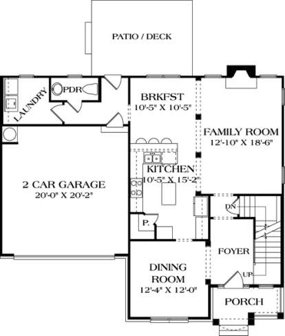 Floorplan 2 for House Plan #3323-00109