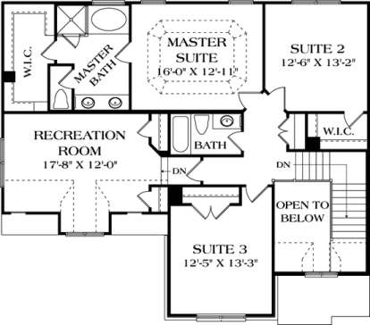Floorplan 3 for House Plan #3323-00109