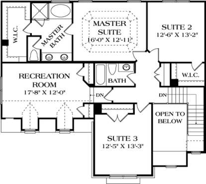 Floorplan 2 for House Plan #3323-00110