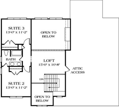 Floorplan 2 for House Plan #3323-00114