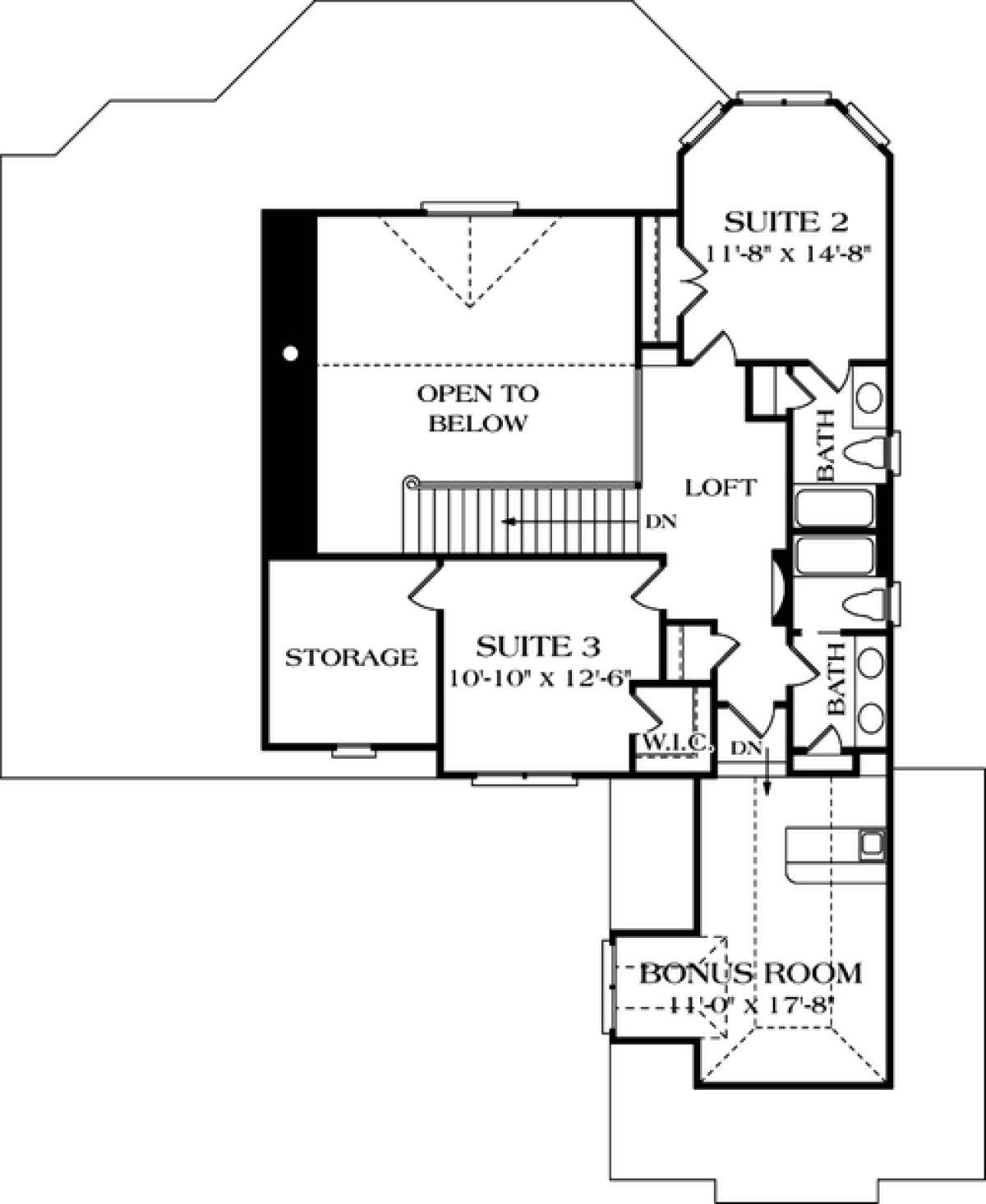 Floorplan 2 for House Plan #3323-00115