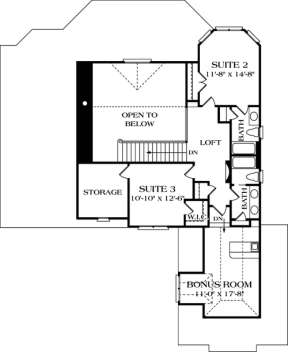 Floorplan 2 for House Plan #3323-00115