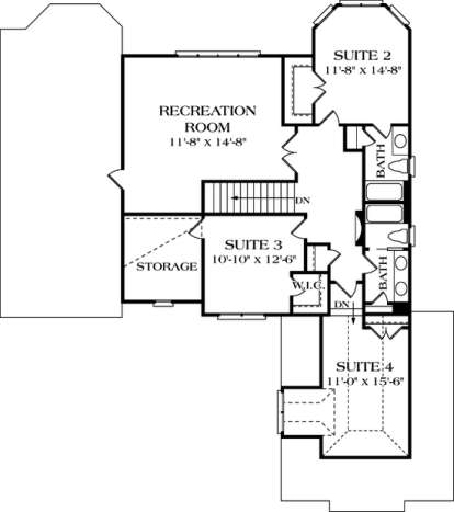 Floorplan 2 for House Plan #3323-00116
