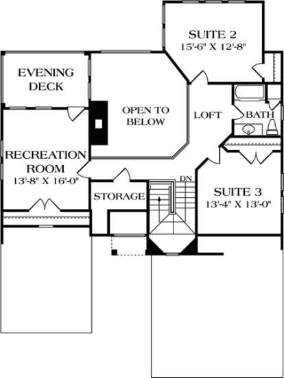 Floorplan 2 for House Plan #3323-00118