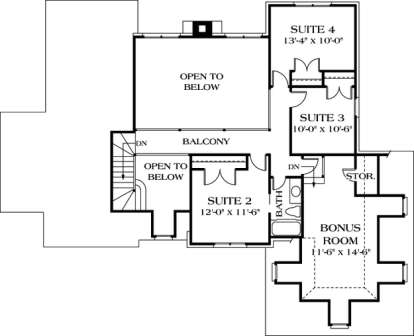 Floorplan 2 for House Plan #3323-00124