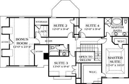 Floorplan 2 for House Plan #3323-00126