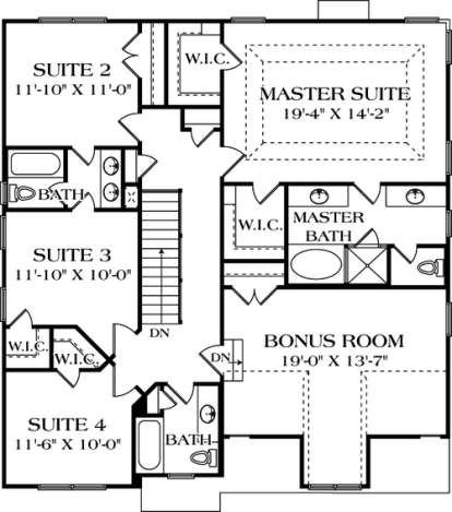 Floorplan 2 for House Plan #3323-00127
