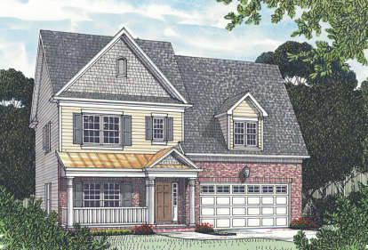 Traditional House Plan #3323-00128 Elevation Photo